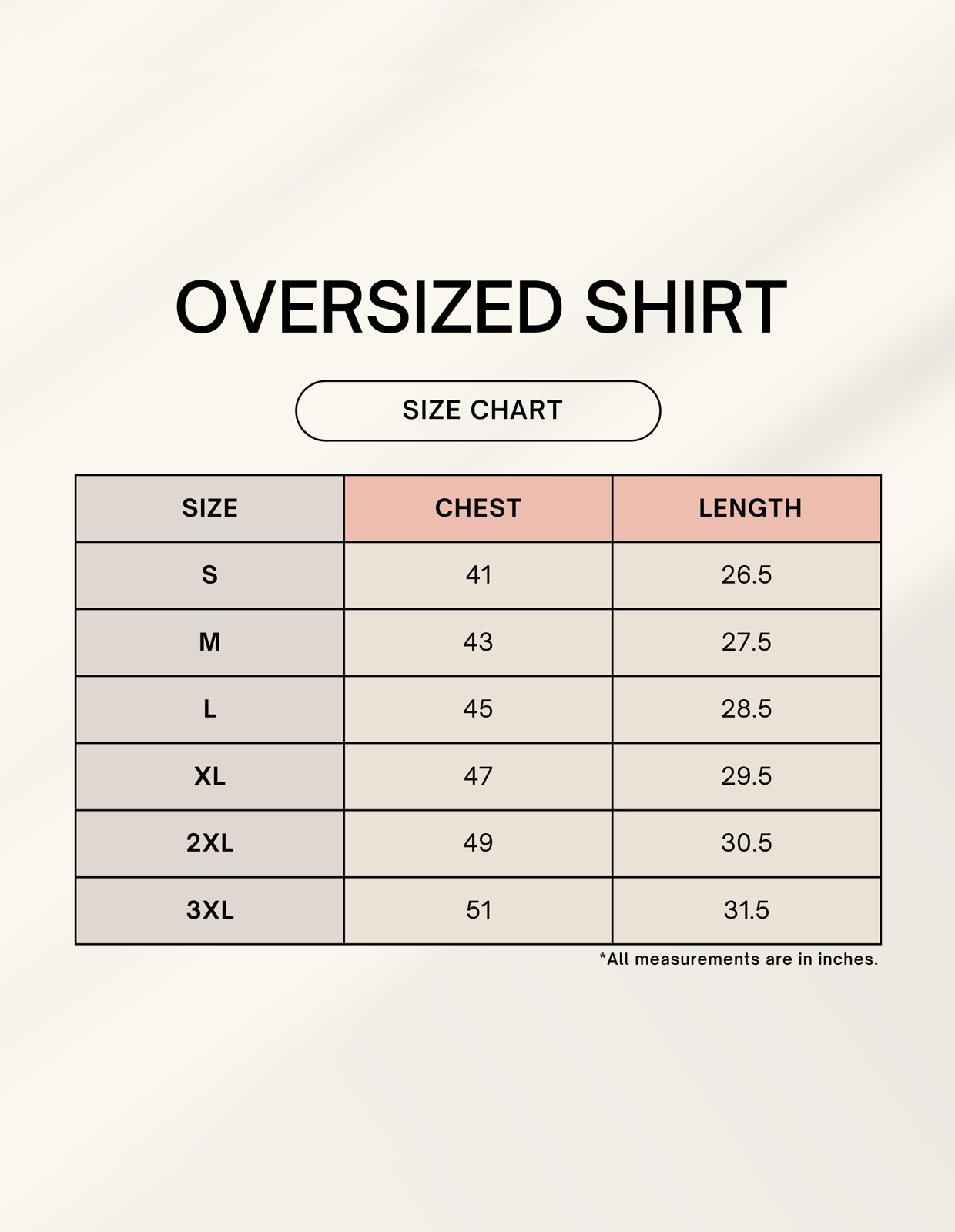 Color_Size Chart